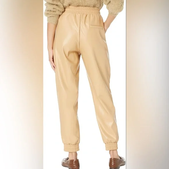 BCBG Generation Camel PU Leather Pants - Picture 6 of 7